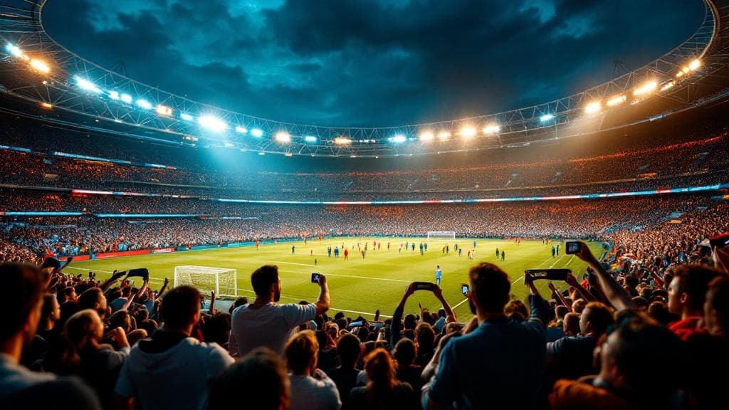 Concert and sports event excitement